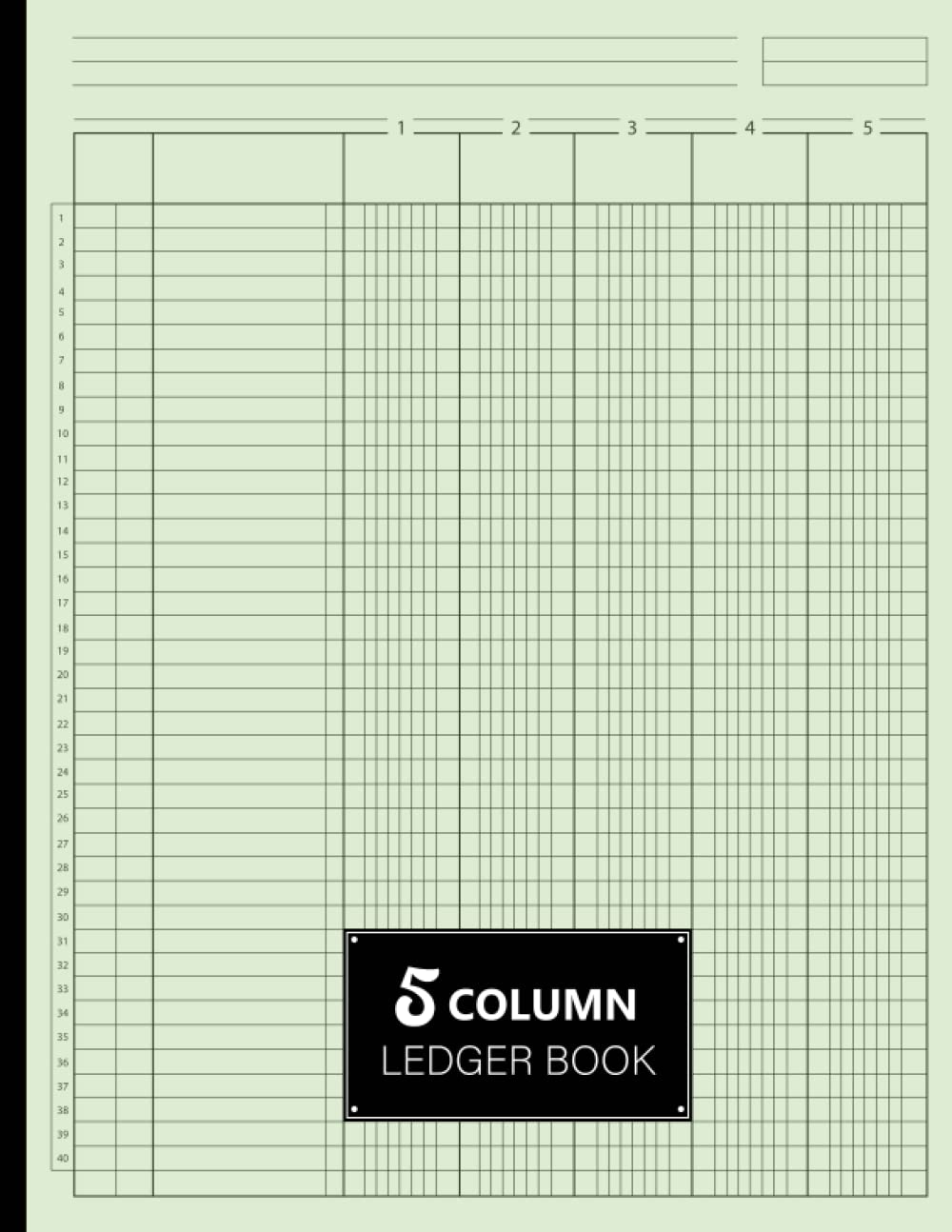 ler totalmente 5 Column Ledger Book: Accounting Record Book For Small Business and Personal Finance.