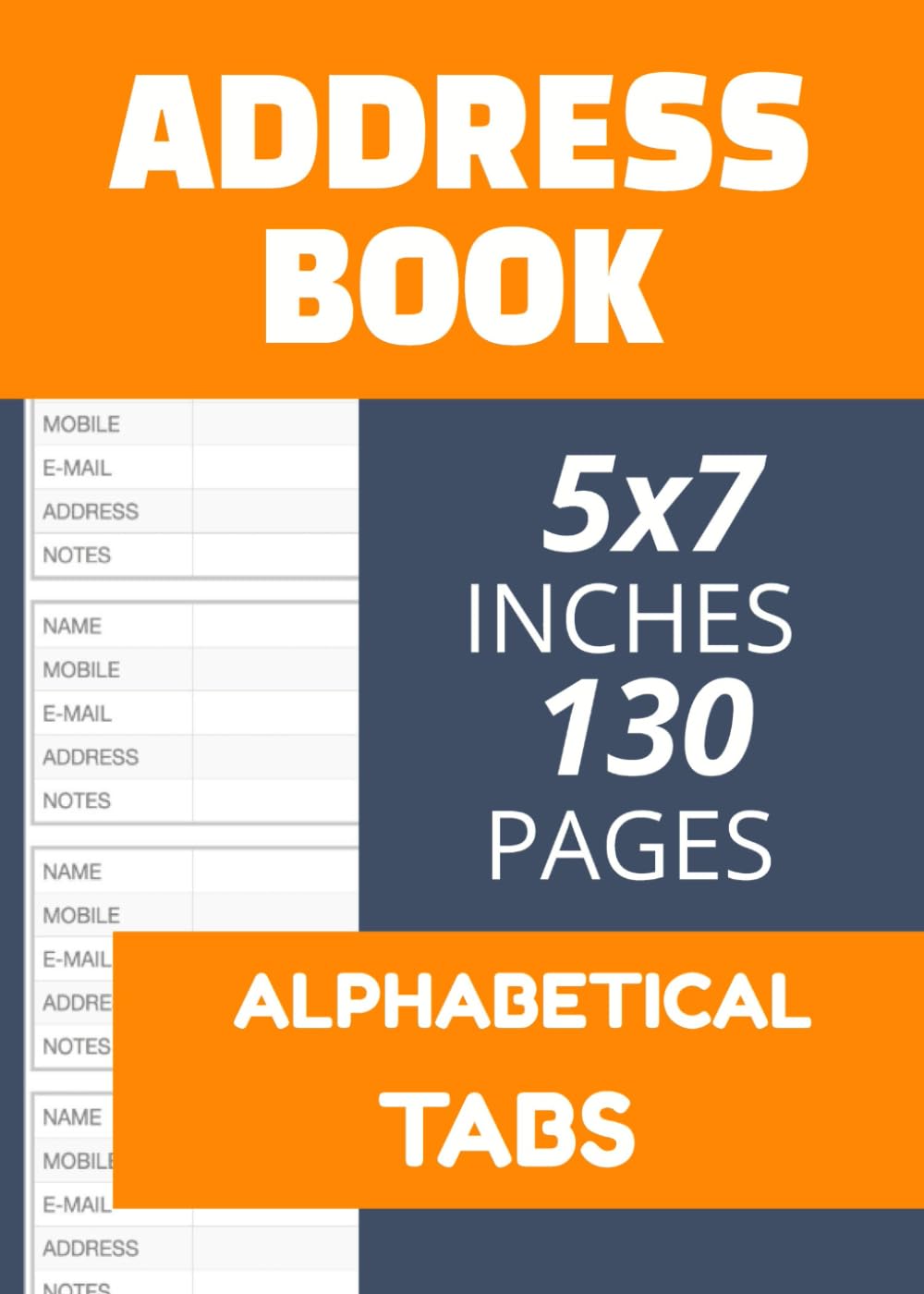 capítulo por capítulo baixar 5x7 Address Book with Alphabetical Tabs: Portable Contact Organizer for Names, Numbers, Emails & Addresses