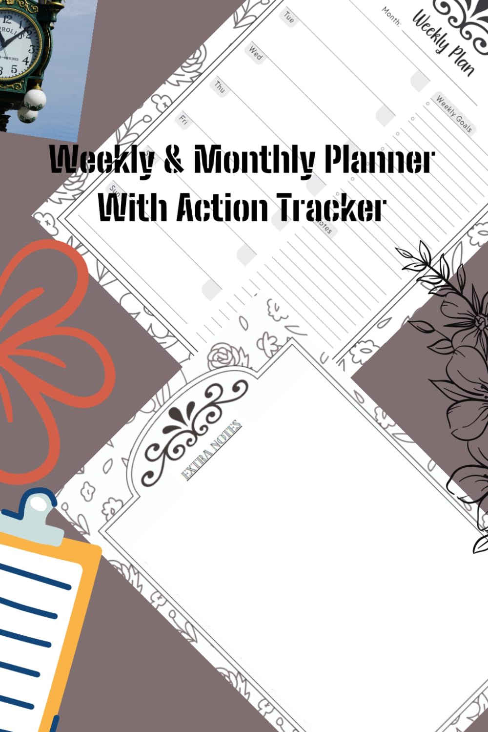 ler totalmente Weekly & Monthly Planner With Action Tracker: Organize your meal plan