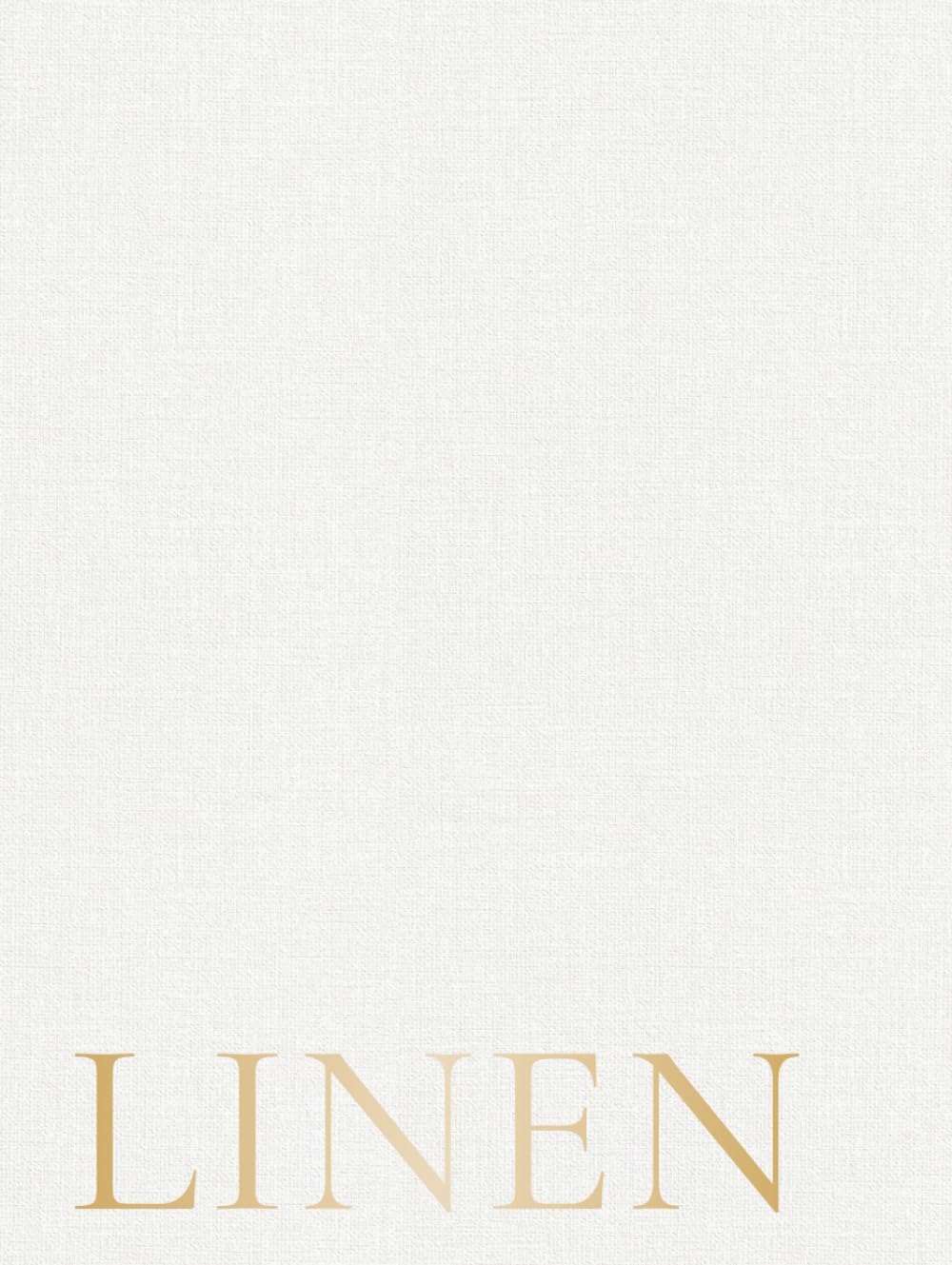 ler totalmente Linen: Linen | Decorative Hardcover | Minimalist Home Décor Book