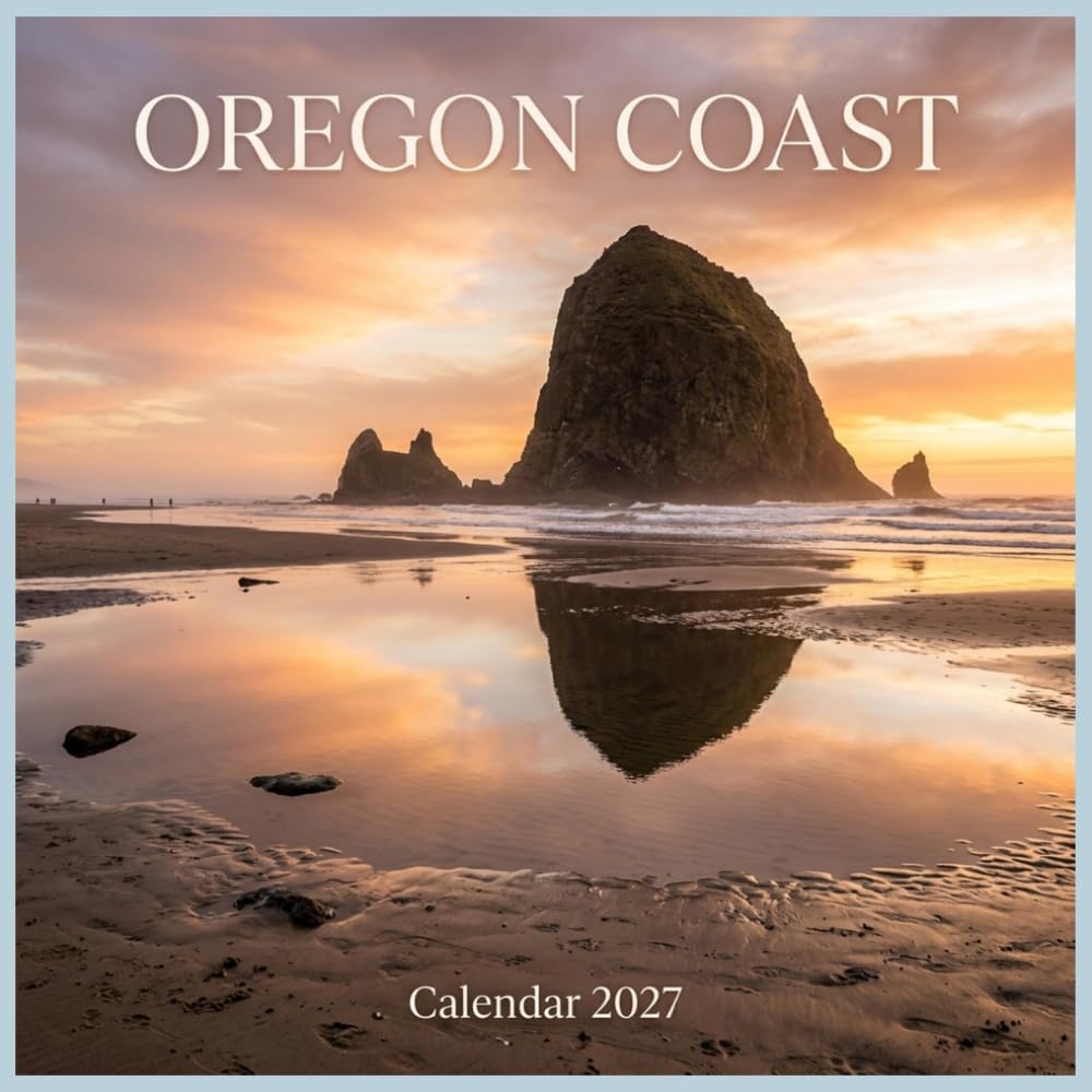 ler totalmente Oregon Coast Calendar 2027: Discover the rugged sea stacks, misty pine forests, and wild Pacific beauty of the Northwest