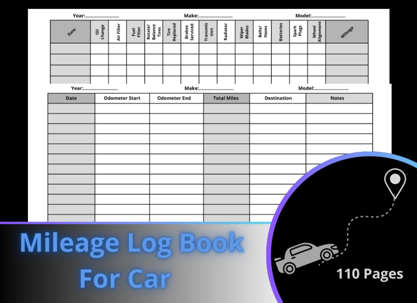 Mileage Log Book For Car: Vehicle Maintenance & Tax Purposes baixar o livro de graça