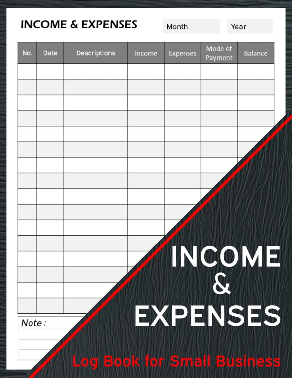 INCOME & EXPENSES Log Book for Small Business baixar o livro de graça