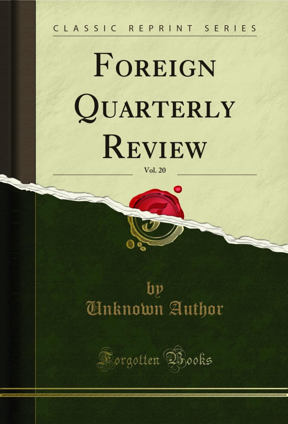 ler totalmente Foreign Quarterly Review, Vol. 20 (Classic Reprint) (English Edition)
