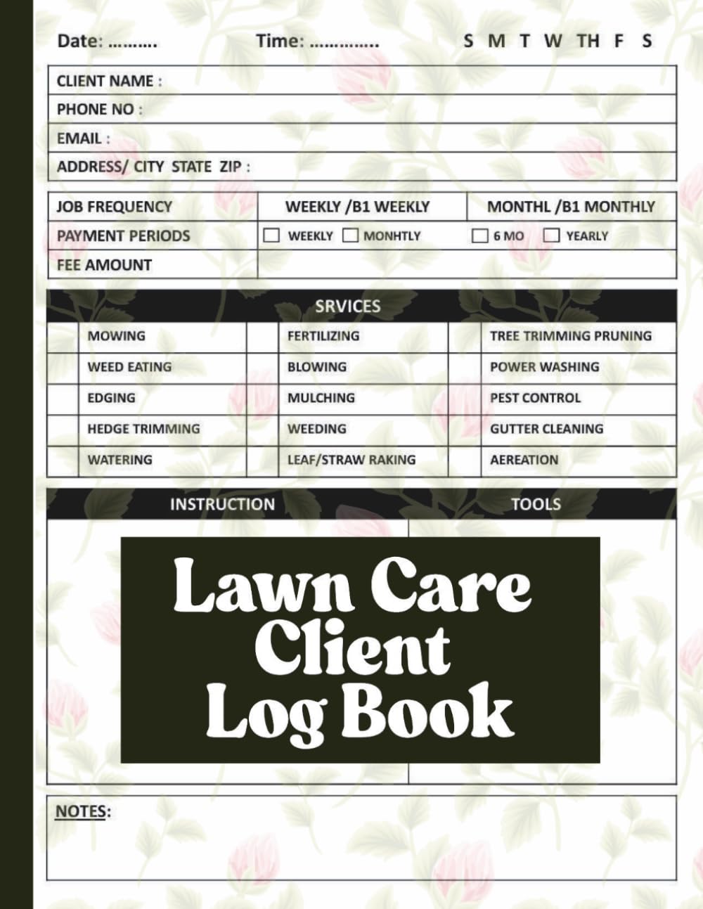 Lawn Care Client Log Book: Lawn Mowing and Landscape Appointment Organizer to Record Customer Information | Lawn Care | landscape And yard maintenance baixar o livro de graça