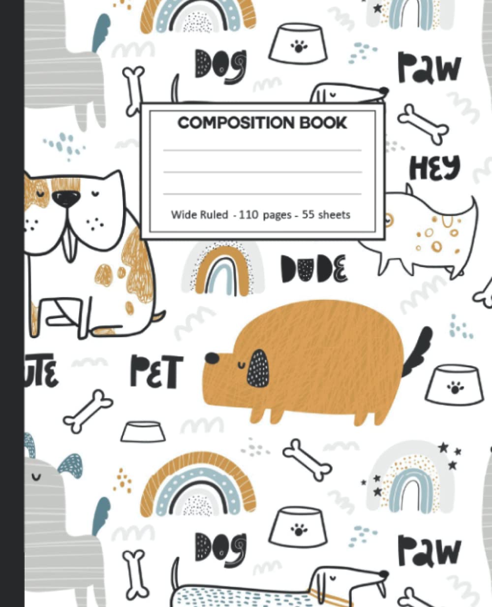 Composition Notebook: Composition Notebook with Rainbow with dogs for School. baixar livro de graça