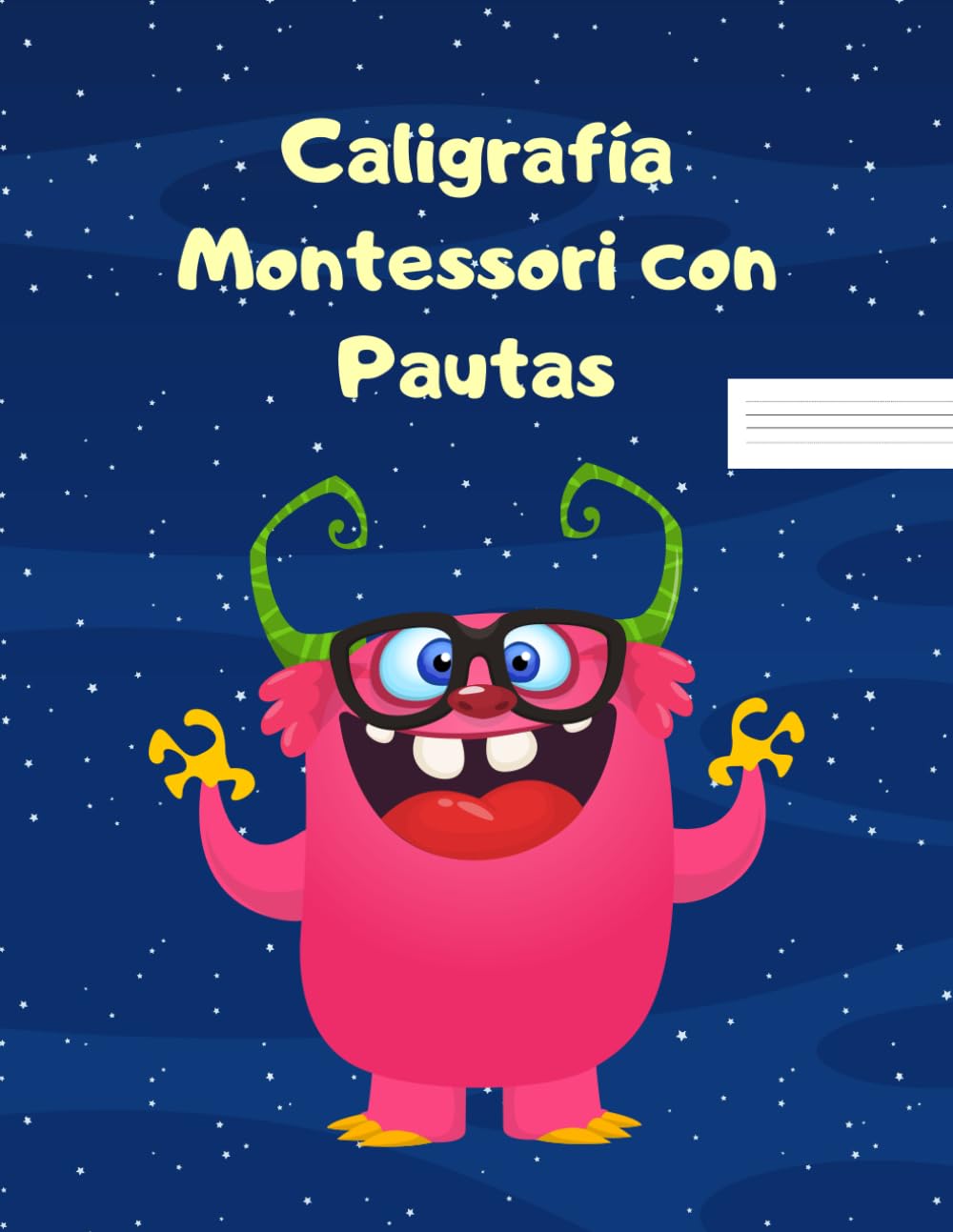 Caligrafía Montessori con Pautas: Libreta para Practicar Letra Ligada
