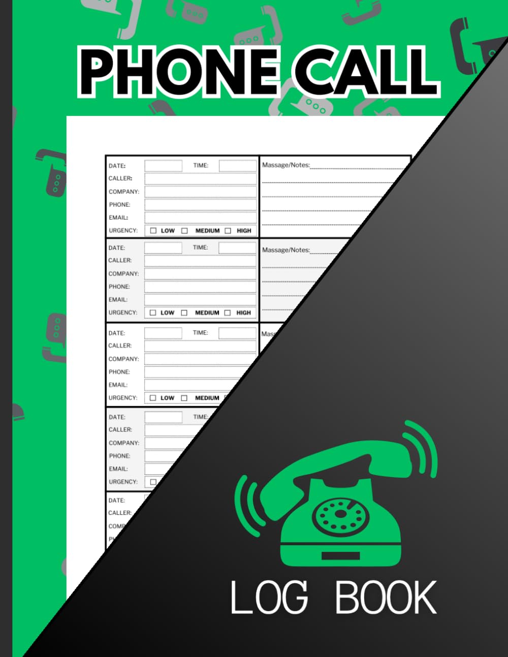 ler totalmente Phone Call Log Book: Telephone Voice Record Book for Office and Small Business