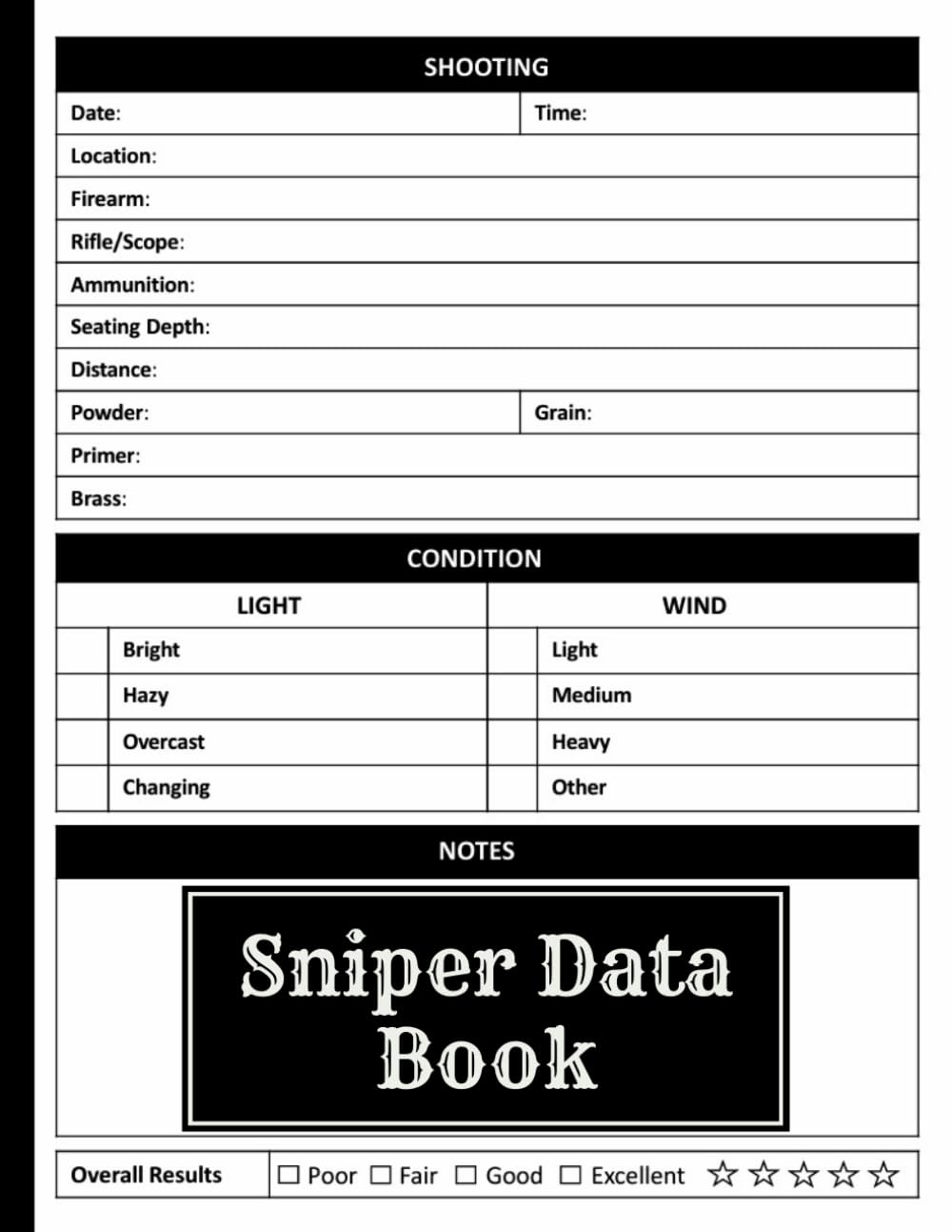 Sniper Data Book: Comprehensive Shooting Guide, Track Shooting Details, Enhance Precision, Record Date, Time, Location, and More. Ideal for Firearms Enthusiasts and Tactical Marksman Experts. baixar livro de graça
