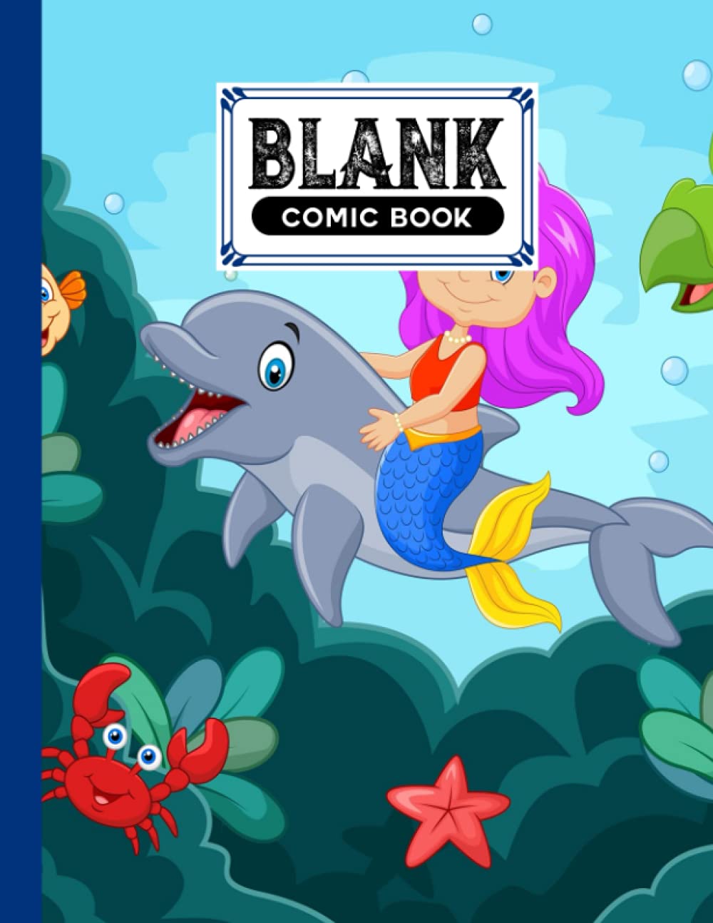 Blank Comic Book: Mermaid Cover, Draw Your Own Comics - 120 Pages of Fun and Unique Templates - A Large 8.5" x 11" Notebook by Sigrun Frey baixar livro de graça