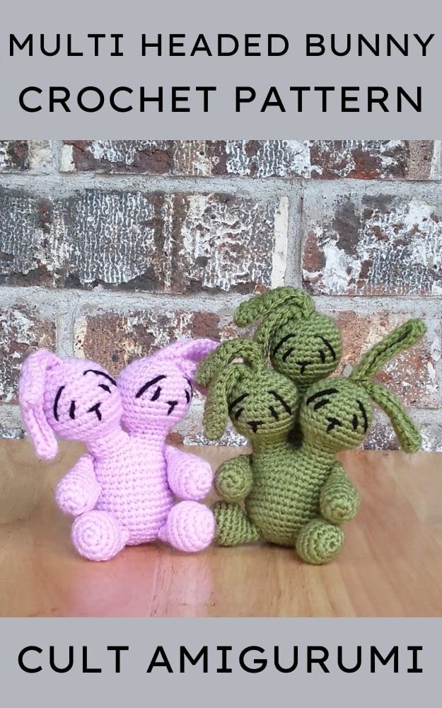 ler totalmente Multi Headed Bunny Rabbit: Cult Amigurumi Pattern Pack (English Edition)