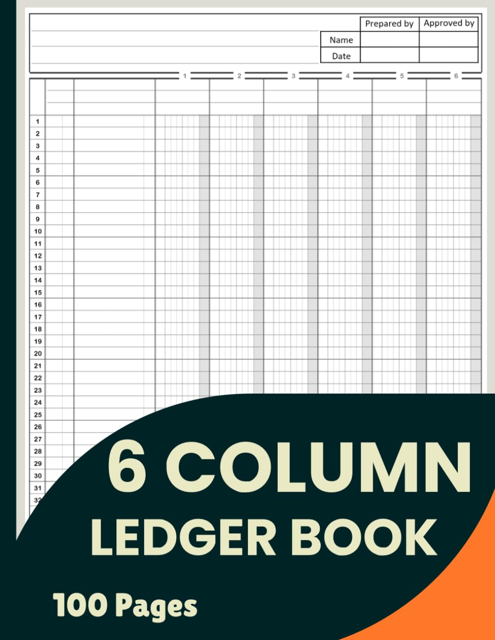 6 Column Ledger Book: Large Simple Six Column for Bookkeeping and Accounting | Log Book For Small Business and Personal Finance baixar o livro de graça