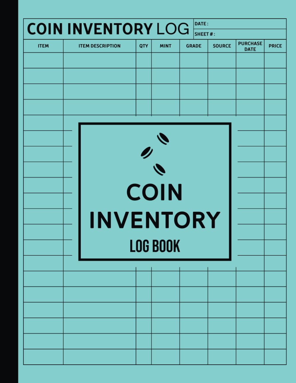 capítulo por capítulo baixar Coin Inventory Log Book | Logbook To Record And Keep Track Of Your Coin Collection | Coin Collecting Notebook For Coin Collectors | Large Size 8.5" X 11" Inches