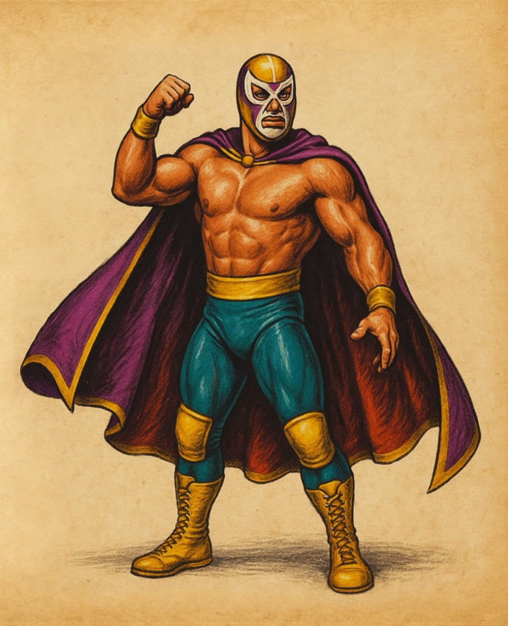 El Campeón – Lucha Libre Composition Notebook: 7.5×9.25” College-ruled 120 pages baixar o livro de graça