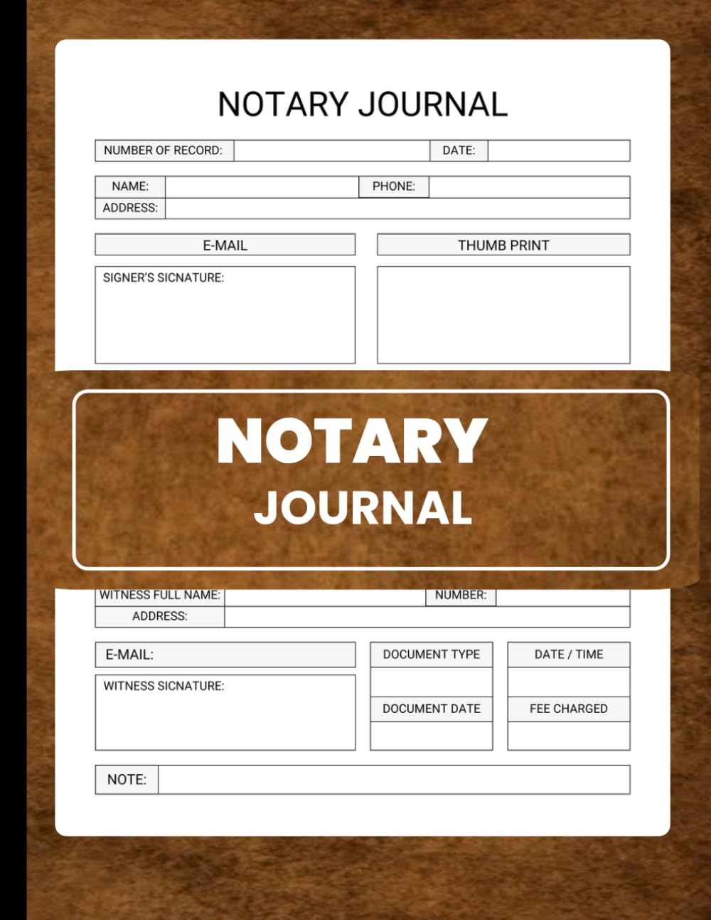 ler totalmente Notary Journal: Professional Notary Public Record Book Pages For Recording Notarial Acts, Signatures, Thumbprints, and Identification
