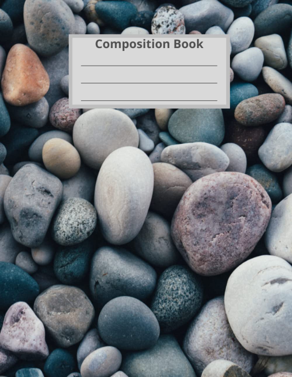 ler totalmente College Ruled Composition Notebook: Beautiful Stone 8.5x11'' 80 lined pages | for student, kids, boys, girls | colorful