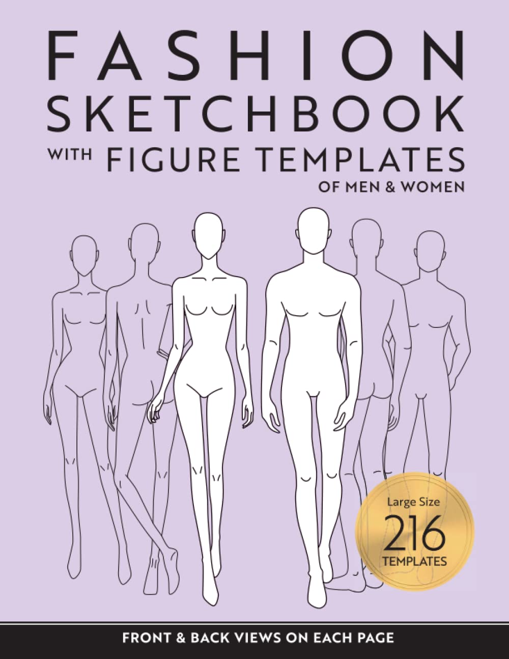 ler totalmente Fashion Sketchbook with Male and Female Figure Templates: Fashion Design Sketching Book with Large Human Figure Templates of Men & Women for Beginners, Kids and Teens