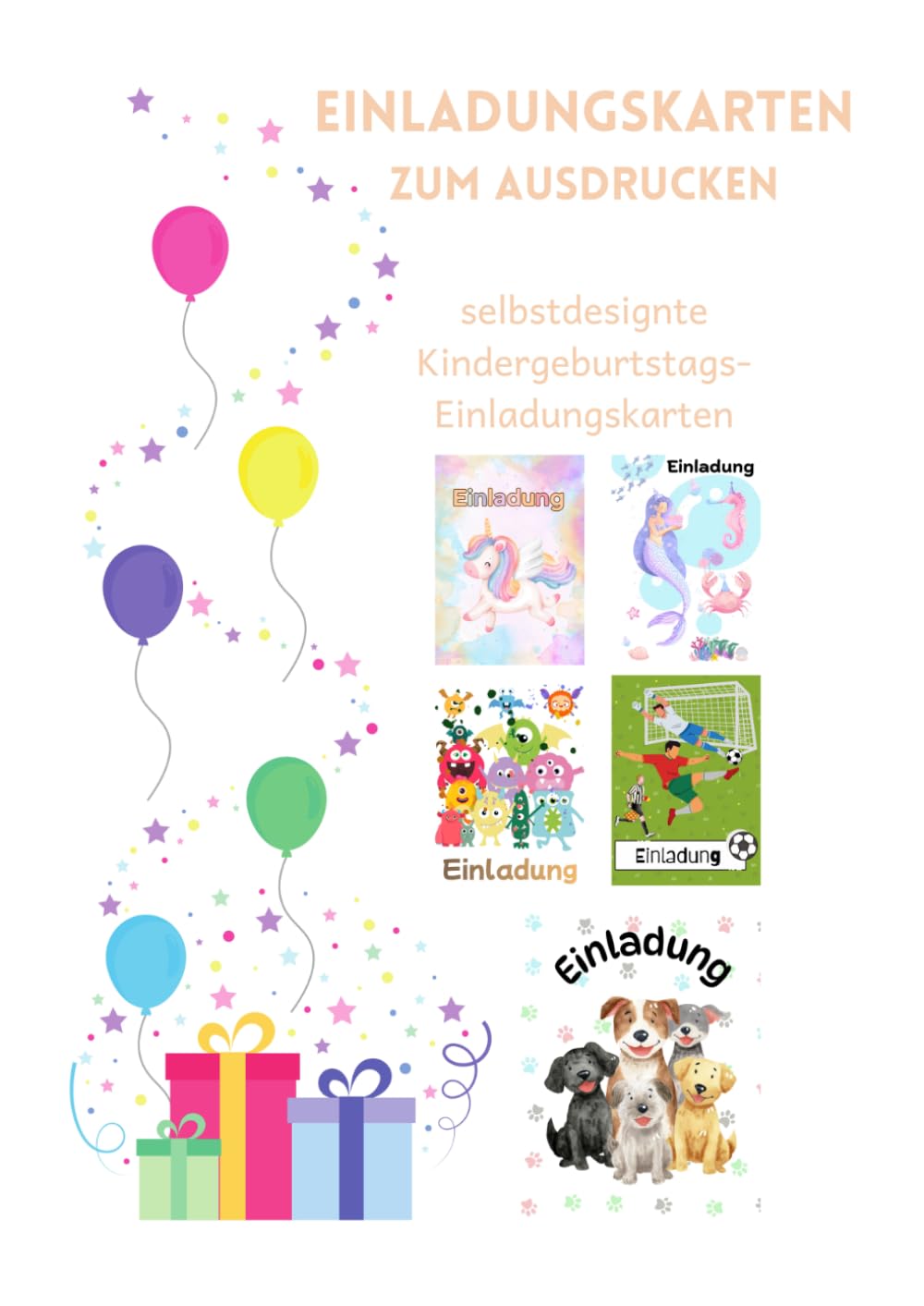 Einladungskarten zum Ausdrucken: selbstdesignte Kindergeburtstags-Einladungskarten (German Edition) baixar o livro de graça