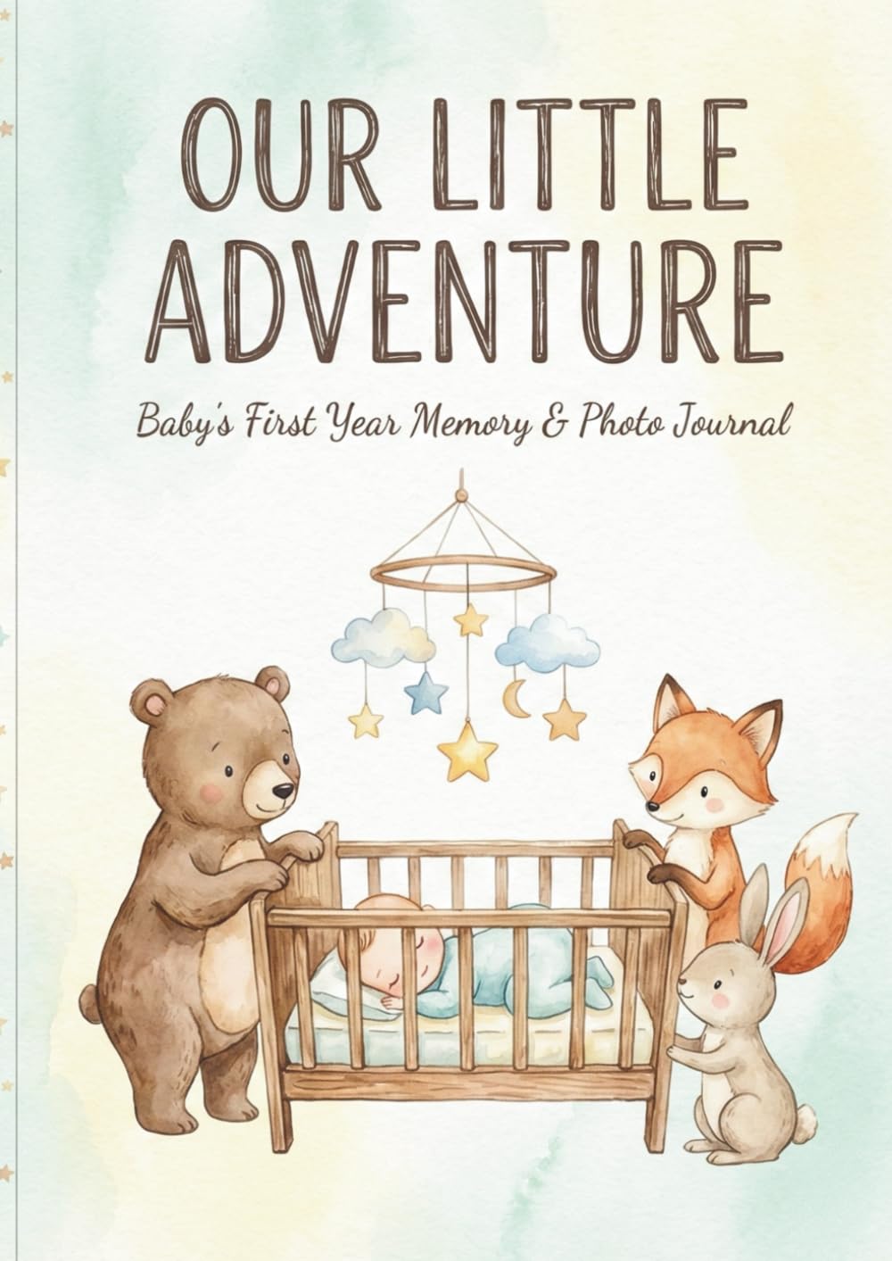 ler totalmente Our Little Adventure: Baby's First Year Memory & Photo Journal - Gender Neutral Woodland Theme Keepsake for Milestones and Photos - Perfect Baby Shower Gift for Boys and Girls