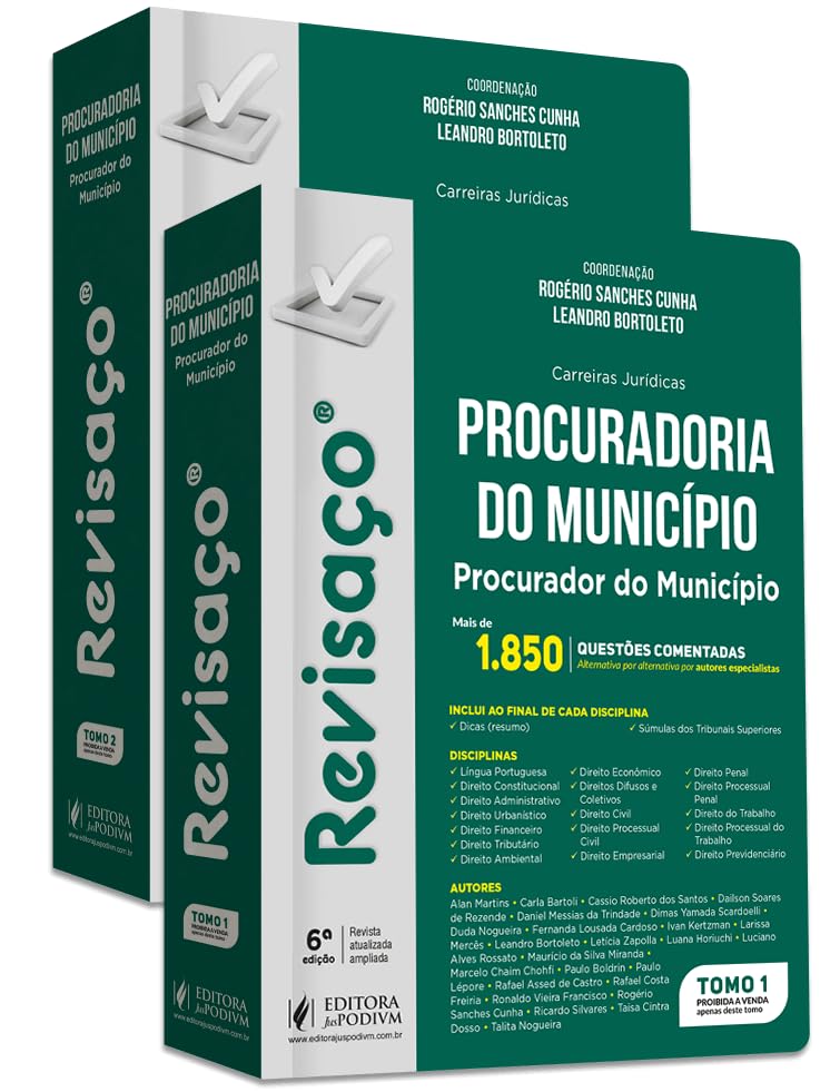 ler totalmente Revisaço - Procuradoria do Município - Procurador do Município - Mais de 2.000 Questões Comentadas
