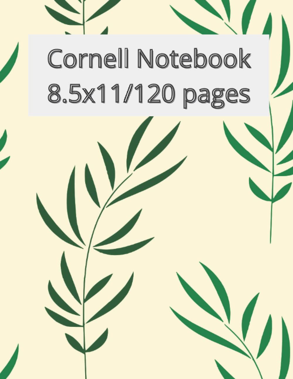 Cornell Notes Notebook 8.5 X 11 120 PAGES: Student Note Taking System baixar livro de graça
