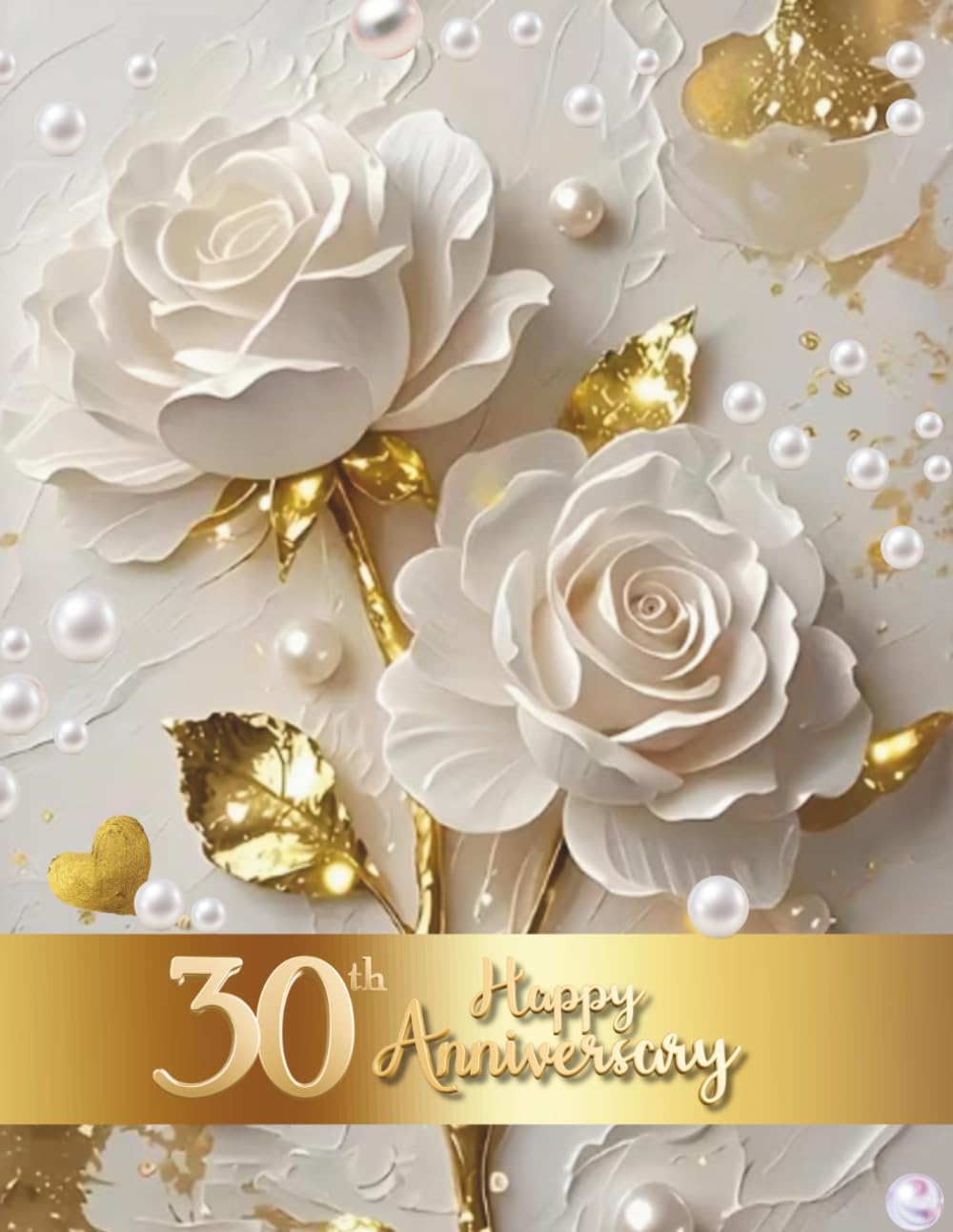 30th Happy Anniversary: Wedding Anniversary Guest Book for congratulations and warm words from guests celebrating Pearl Jubeele with happy couple baixar livro de graça