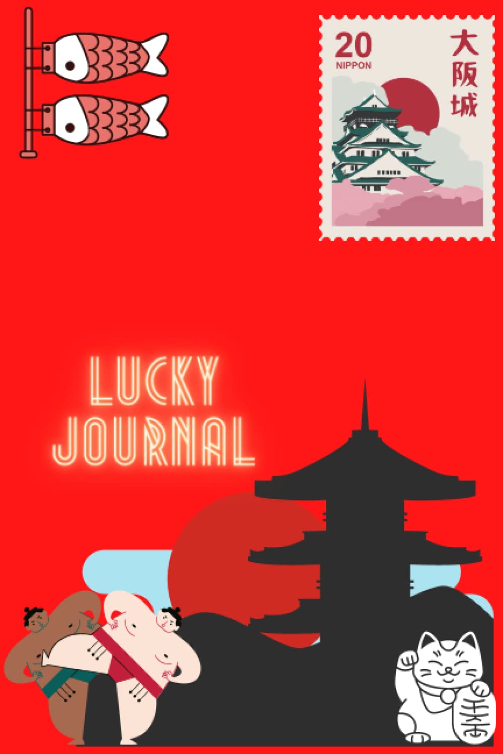 Lucky Journal: Lucky Cat Notebook Journal