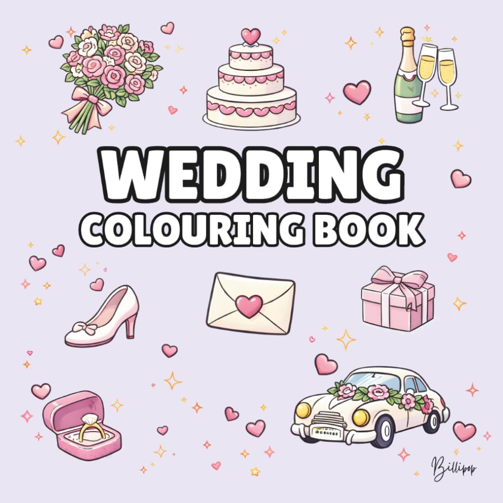 capítulo por capítulo baixar Wedding Colouring Book for Kids – Cover Colour: Lilac: Bold and Easy Wedding Colouring Pages for Children | 40 Fun Wedding Designs with Cakes,... Fun (Wedding Colouring Books – Bold & Easy)