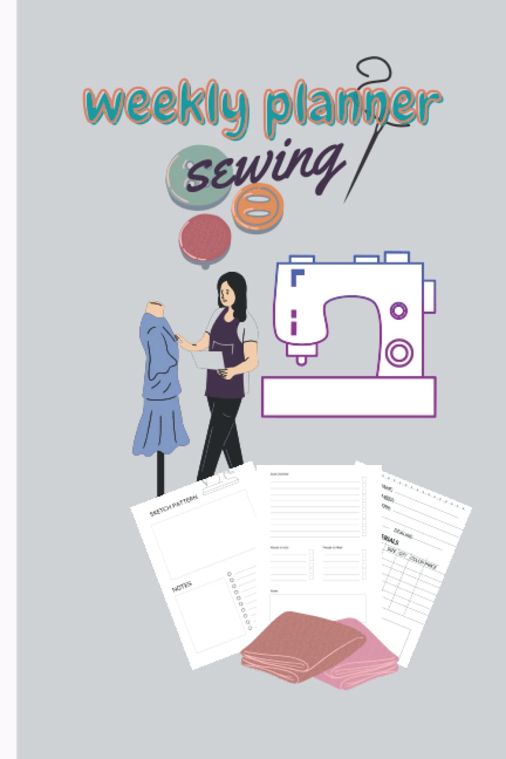 capítulo por capítulo baixar Stitch at a time weekly planner: Daily schedule sewing project to record and organize projects and keep track checklist measurement art book 6x9