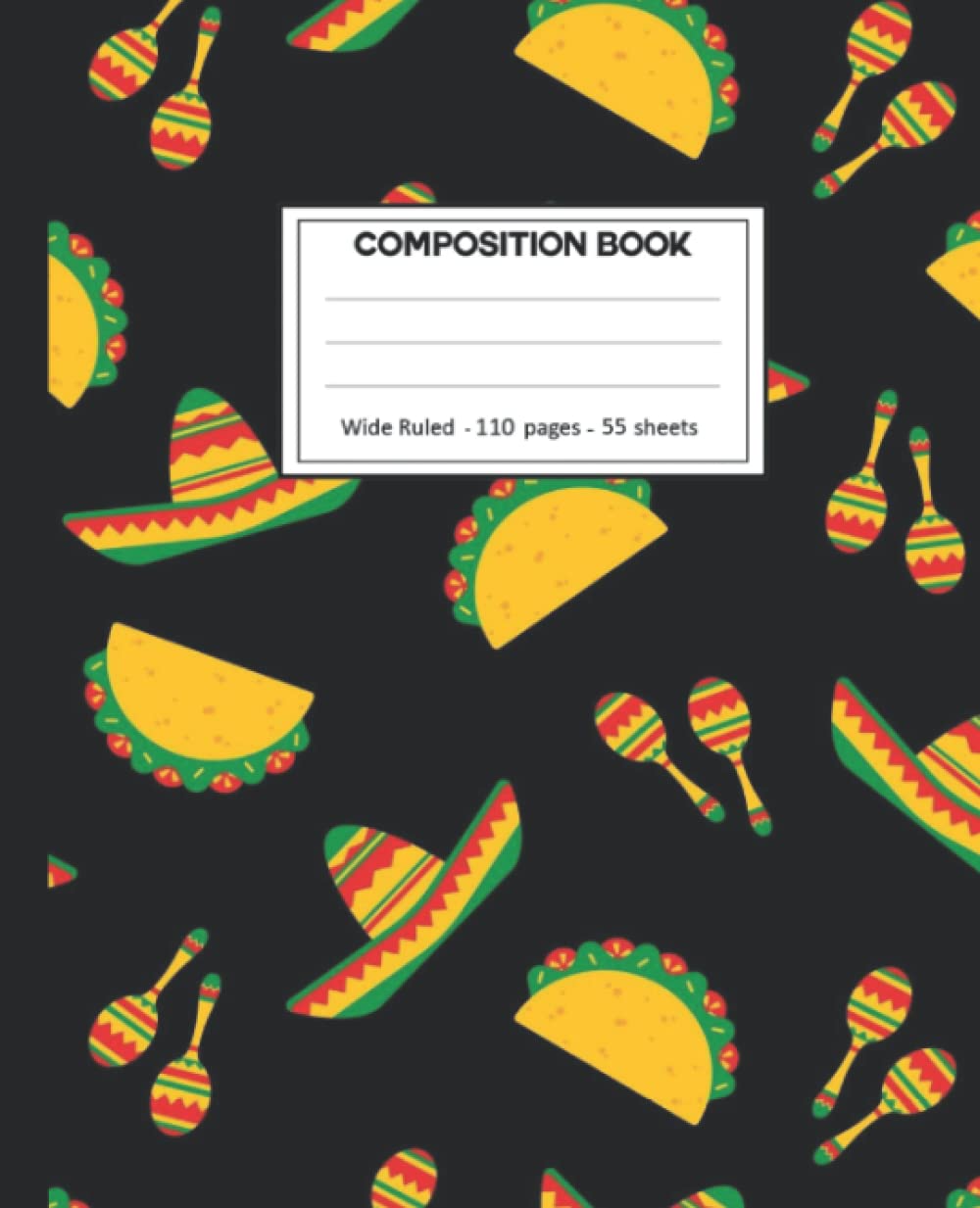 ler totalmente Composition Notebook: Tacos Wide Ruled Blank Lined Composition Book Journal (7.5 x 9.25 in) Cute Notebooks for Girls Teens Kids School Planner Diary Writing Notes.