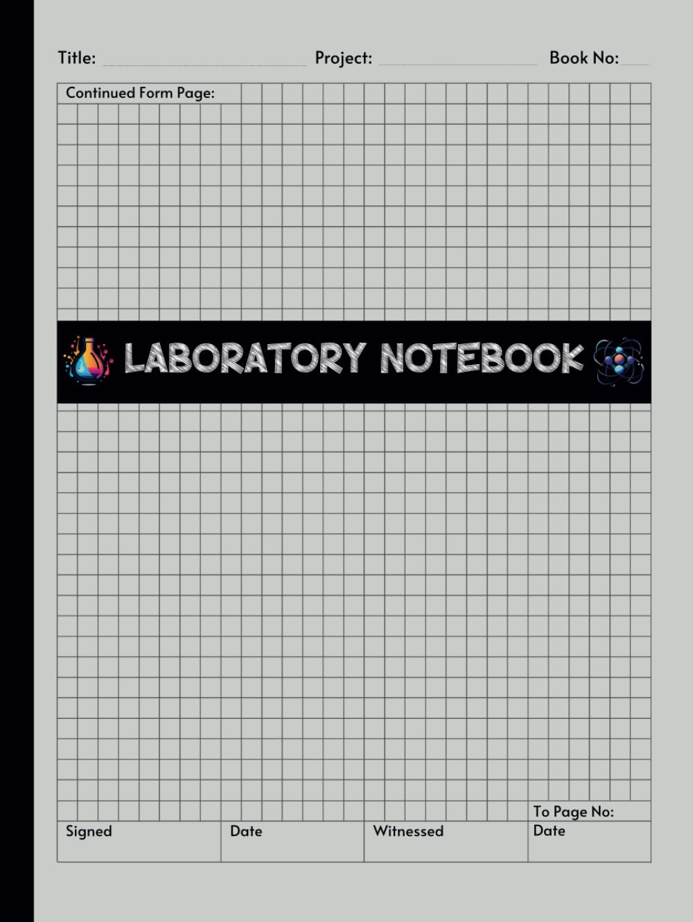 Laboratory Notebook: Student Lab Notebook with Grid Graph Paper for Middle School, High School, College, Graduate Research | Light Grey baixar o livro de graça