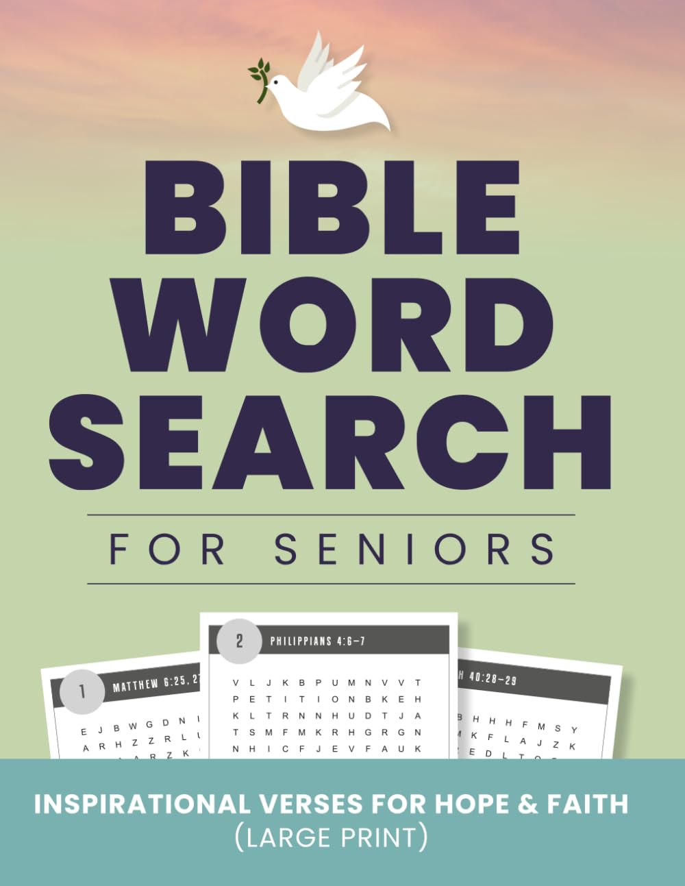 ler totalmente Bible Word Search for Seniors: Inspirational Verses for Hope & Faith (Large Print)