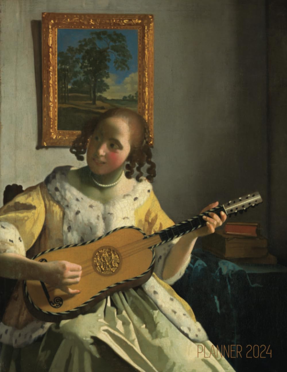 capítulo por capítulo baixar Johannes Vermeer Monthly Planner 2024: The Guitar Player Painting | Artistic Agenda Daily Organizer: January–December (12 Months)