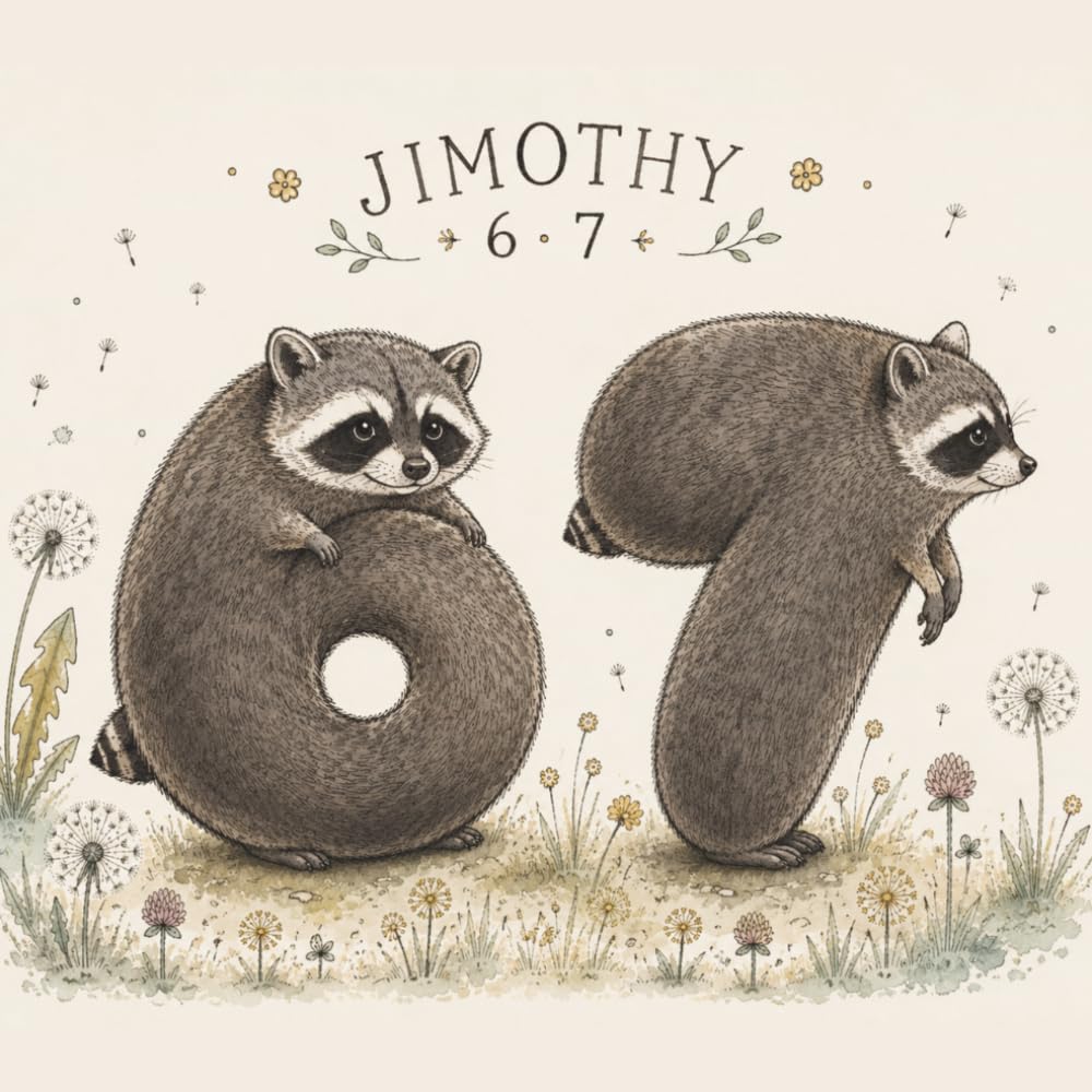 ler totalmente Jimothy the Raccoon 6 7 Sketchbook: 8.5 x 8.5 Square Dot Grid Notebook | 120 Pages | White Paper for Drawing, Journaling, Map Making, Six Seven