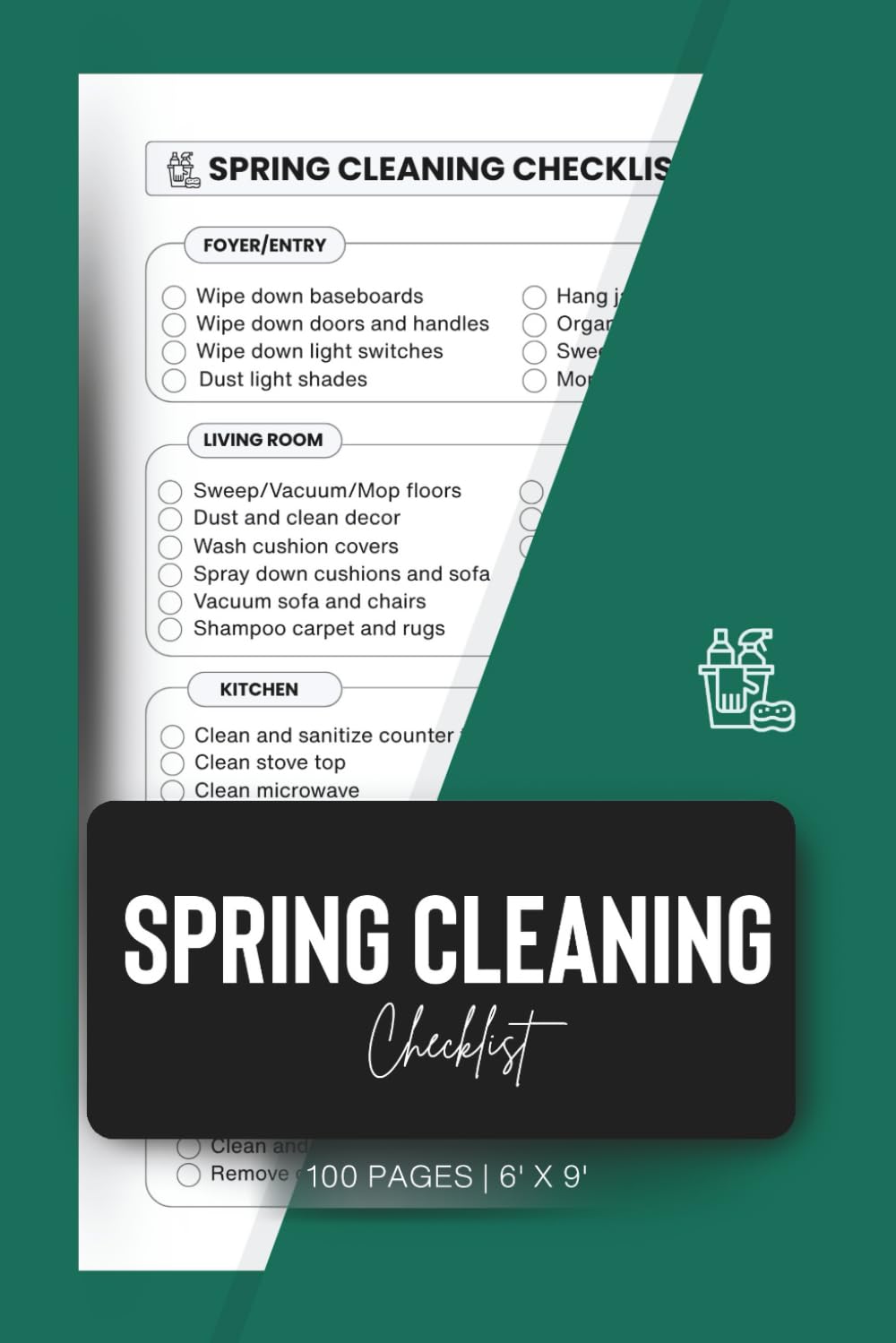 Spring Cleaning Checklist: Organize, Declutter, and Deep Clean Your Home with Seasonal Chore Planner | A5 baixar o livro de graça