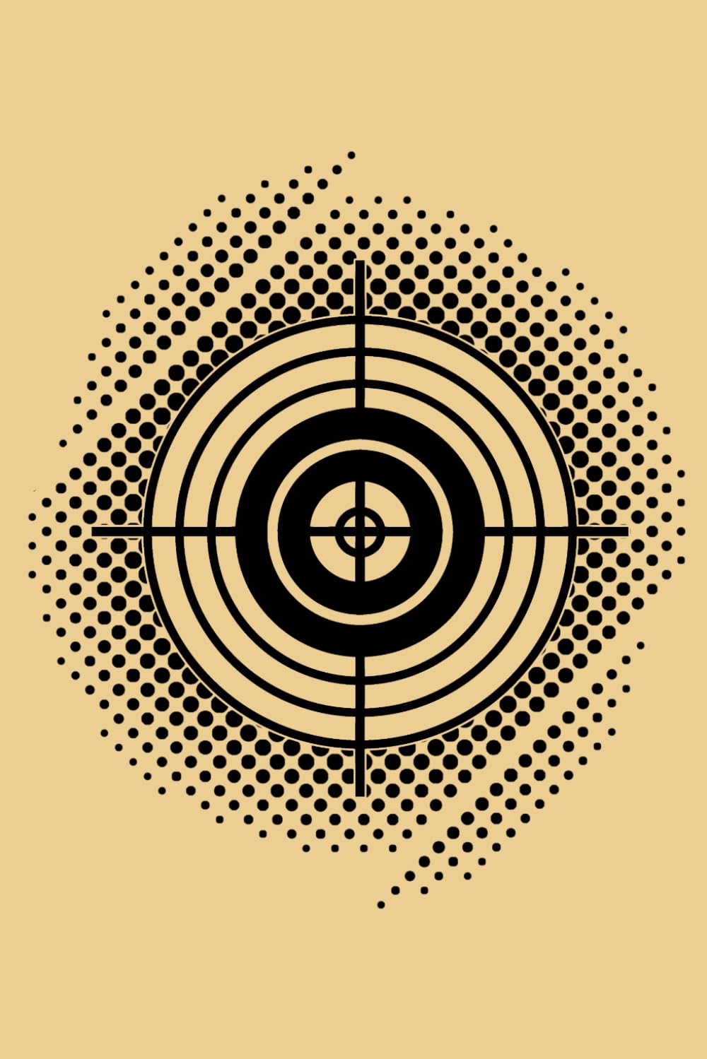 ler totalmente ARCHERY HALFTONE EFFECT: journal, lined, 120 pages, 6x9 inches, matte finish cover, notebook, diary gift, no bleed