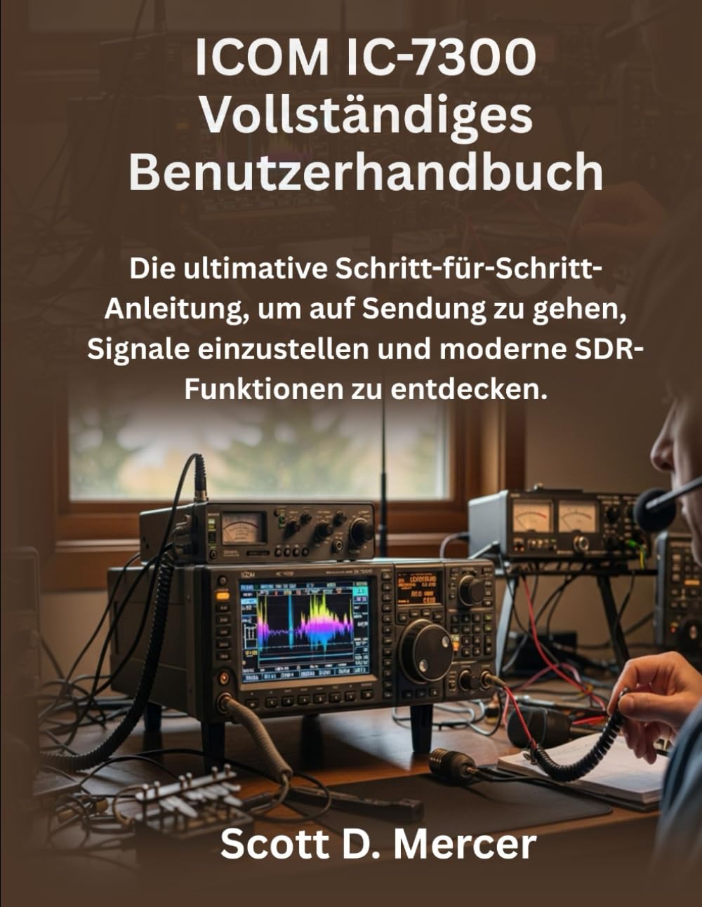 capítulo por capítulo baixar ICOM IC-7300 Vollständiges Benutzerhandbuch: Die ultimative Schritt-für-Schritt-Anleitung, um auf Sendung zu gehen, Signale einzustellen und moderne SDR-Funktionen zu entdecken.