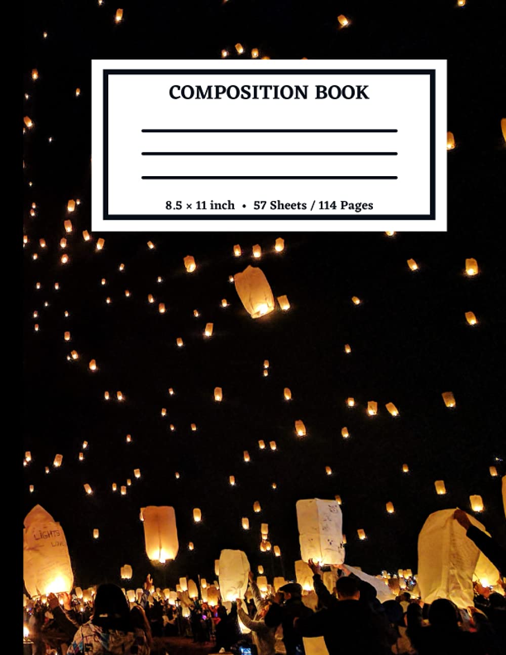Composition Notebook: Camphor Wide Ruled Black Scenery Notebook | Lined Journal baixar livro de graça