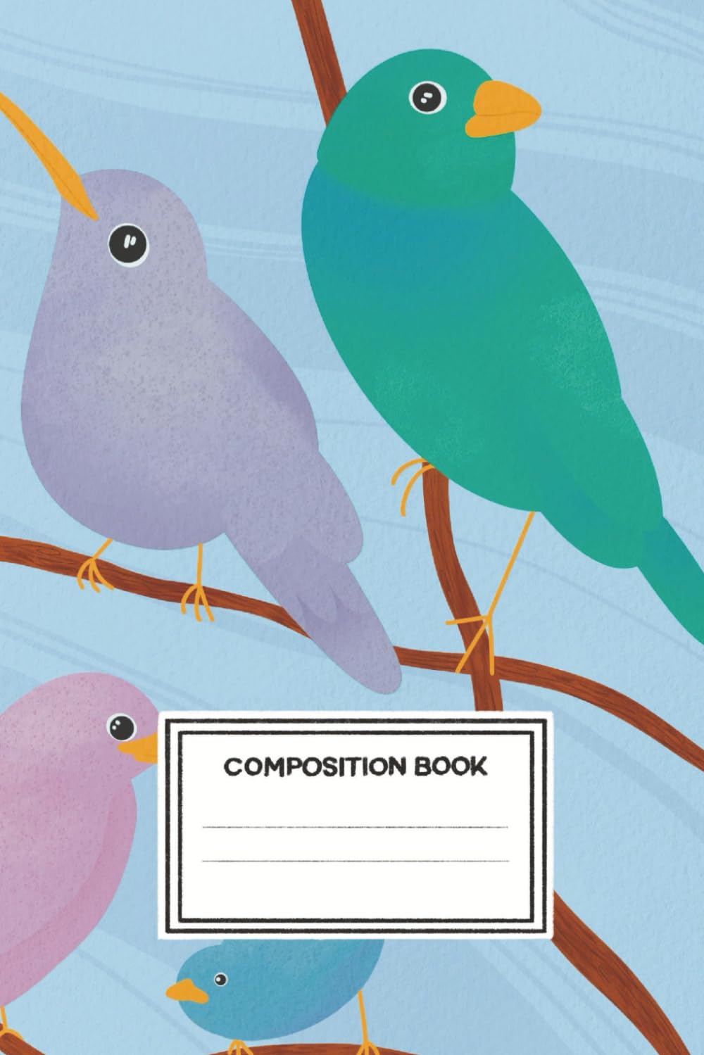 ler totalmente Composition Notebook: Colorful Birds Notebook | College Ruled Notebook | 6 x 9 inches | 100 pages | all ages (Portuguese Edition)