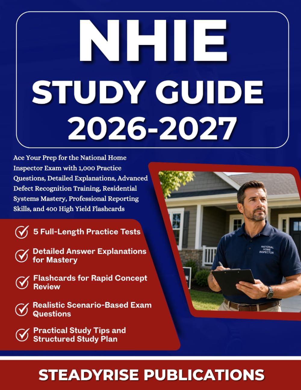 ler totalmente NHIE STUDY GUIDE 2026-2027: Ace Your Prep for the National Home Inspector Exam with 1,000 Practice Questions, Detailed Explanations, Advanced Defect... Reporting Skills, and 400 High Yield Fl...