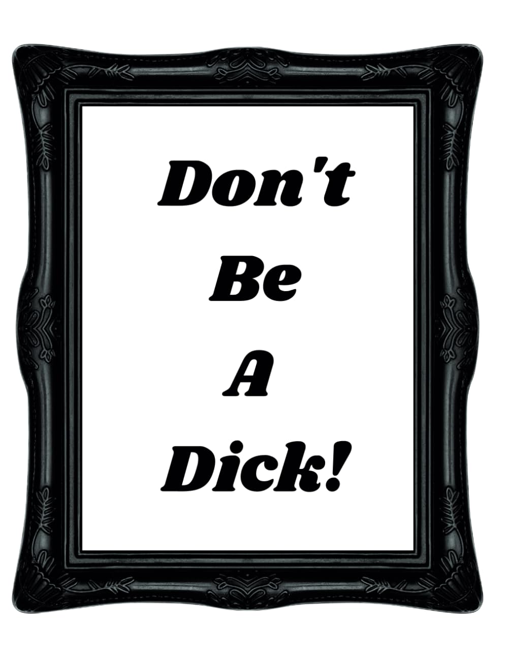 ler totalmente "DON'T BE A DICK!" (Notebook or Journal): **Warning:** 18 years and up only! This notebook is for adults who appreciate a little sass with their stationery.