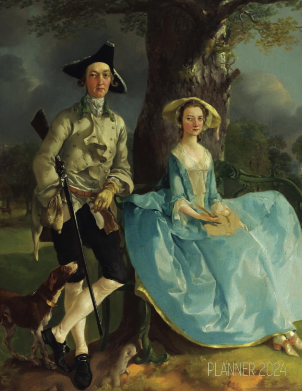 Thomas Gainsborough Planner 2024: Mr. and Mrs. Andrews Painting | Rococo Art Masterpiece Organizer (12 Months) baixar livro de graça