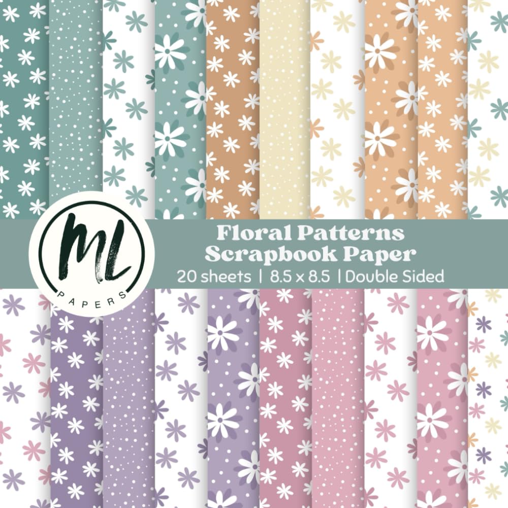 Vintage Flowers Scrapbook Paper: Earthy Tones Floral Scrapbook Paper, Easter Spring Craft Paper for DIY Card Making, Scrapbooking, Junk Journaling,... Paper, Double-Sided, 8.5 x 8.5 inch baixar o livro de graça