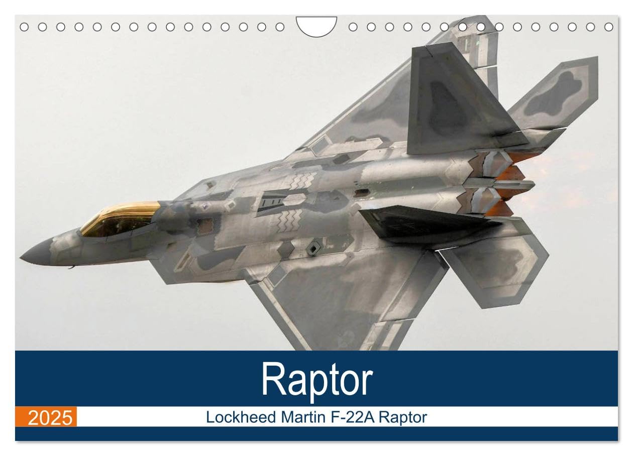 Lockheed Martin F-22A Raptor (Wall Calendar 2025 DIN A4 landscape), CALVENDO 12 Month Wall Calendar: Raptor - The most feared aircraft in the world. baixar livro de graça