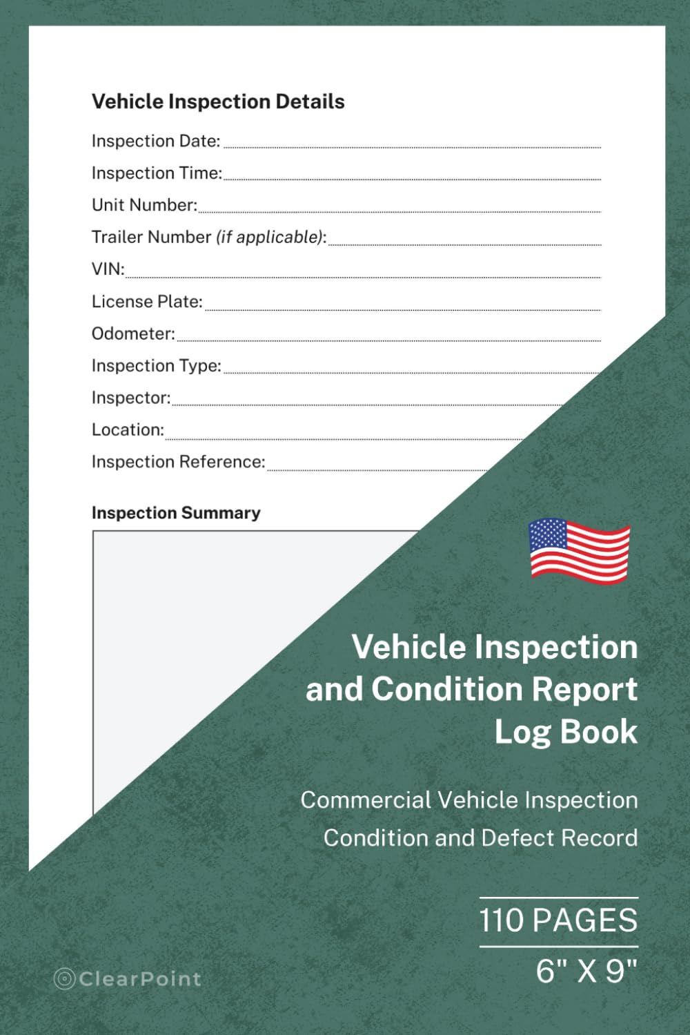 Vehicle Inspection & Condition Report Log Book: Fleet Vehicle Inspection, Damage and Condition Record | 110 Pages | 6 × 9 Format: Record vehicle... maintain accurate fleet inspection records. baixar o livro de graça