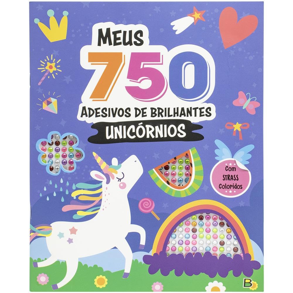Meus 750 Adesivos Brilhantes - Livro de Colorir: Unicórnios baixar o livro de graça