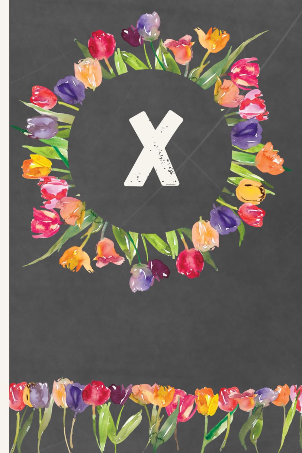 ler totalmente X: 6 x 9 - dot grid interior - 120 pages - tulip chalkboard