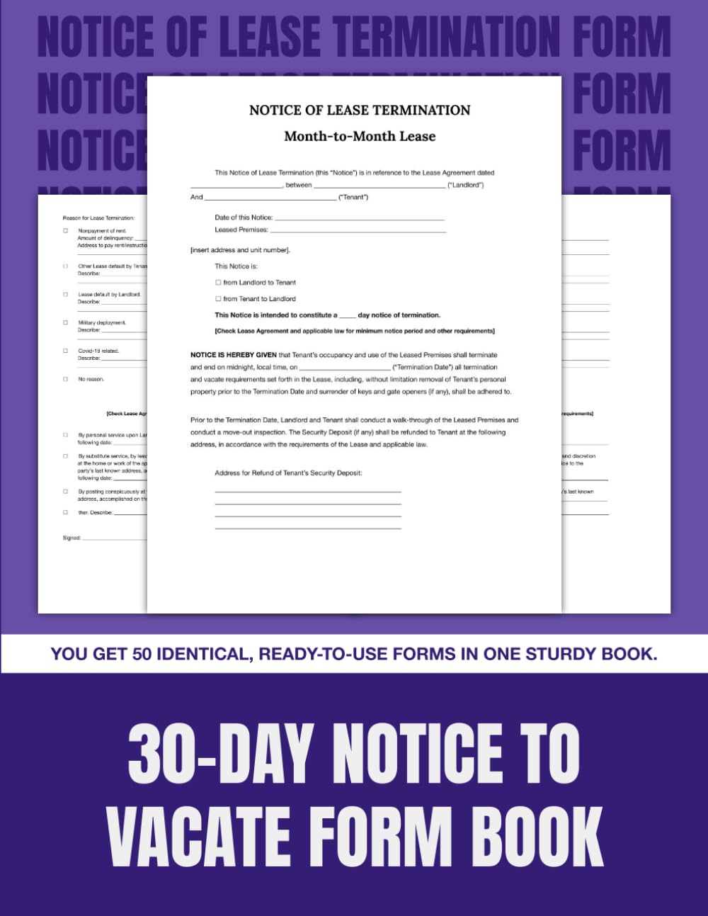 capítulo por capítulo baixar 30-Day Notice to Vacate Form Book: 50 Lease Termination Forms for Landlords and Tenants | 8.5 x 11 in.