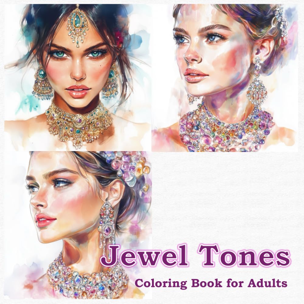 Jewel Tones: An Inspired Jewelry And Gems Exquisite Fabulous Coloring Book For Adults baixar o livro de graça