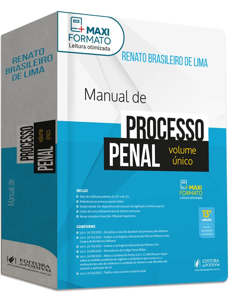 ler totalmente Manual de Processo Penal - Volume único
